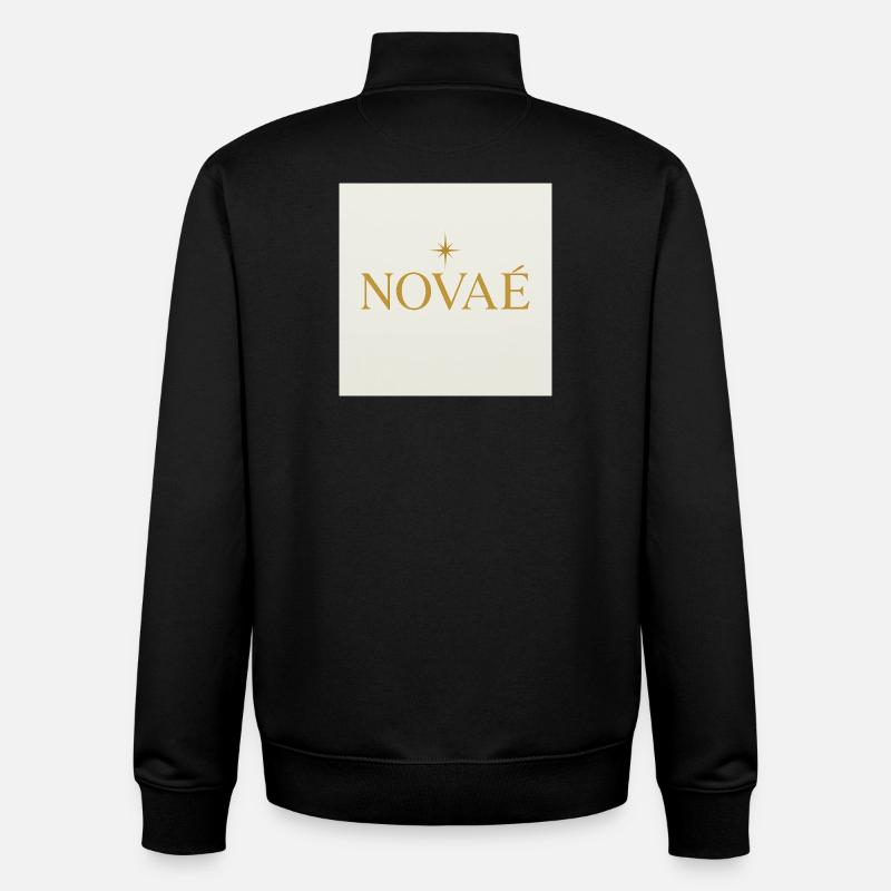 Novaé - Sweat zippé unisexe en coton bio Stanley/Stella - noir