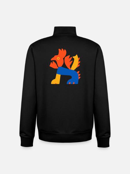 Dragon du Fils - Sweat zippé unisexe en coton bio Stanley/Stella - noir