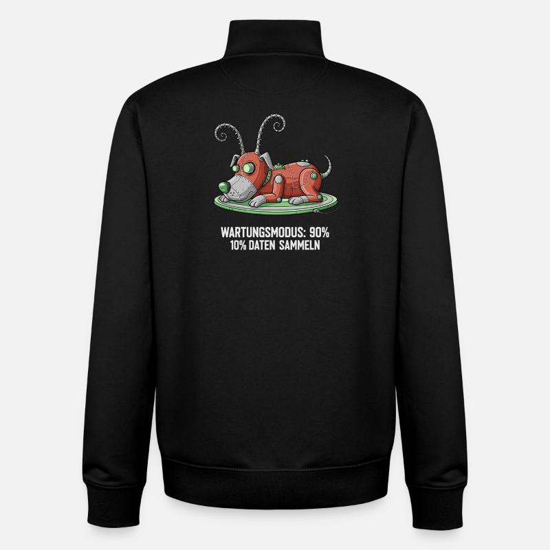 Maintenance Mode: Collect Data - Unisex Organic Zip Sweatshirt by Stanley/Stella - black