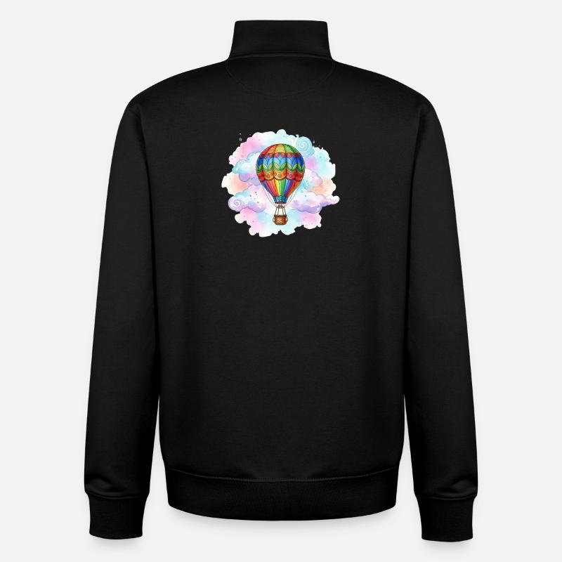 Ballon - Unisex Organic Zip Sweatshirt von Stanley/Stella - Schwarz
