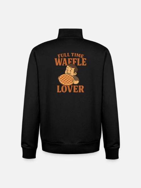 Waffelliebhaber Waffel - Unisex Organic Zip Sweatshirt von Stanley/Stella - Schwarz