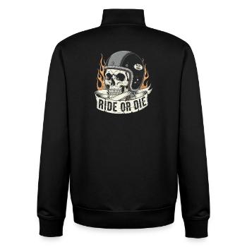 Ride or Die - Unisex Organic Zip Sweatshirt von Stanley/Stella - Schwarz - Hinten - AI Model Male 185 light (185cm)