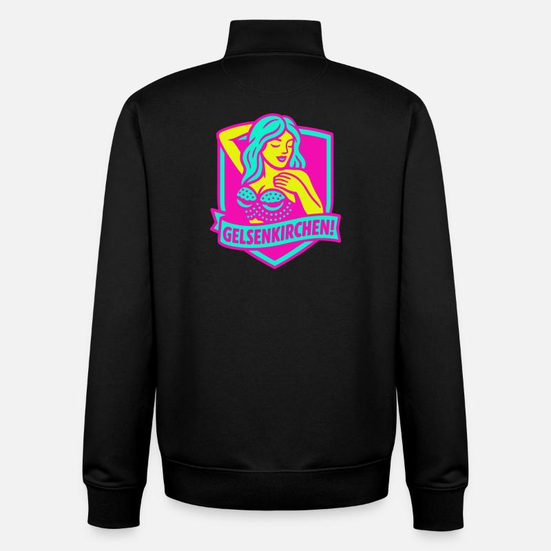 Gelsenkirchen Superstar in pink - Unisex Organic Zip Sweatshirt von Stanley/Stella - Schwarz