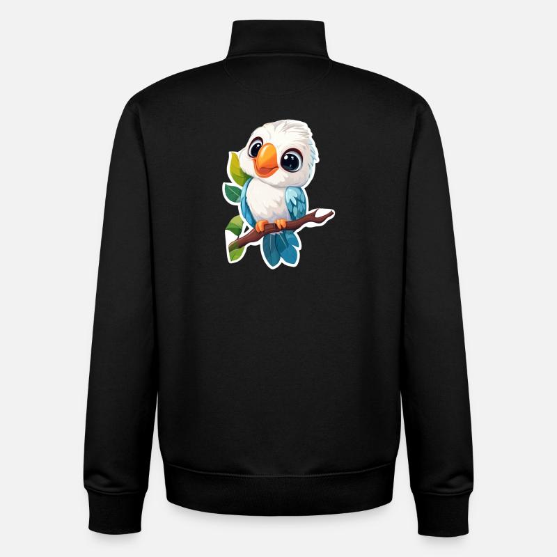 Kakadu - Unisex Organic Zip Sweatshirt von Stanley/Stella - Schwarz