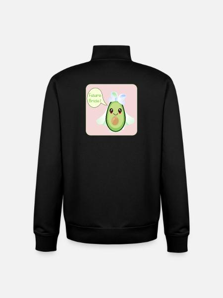 WEDDING AVOCADO BRIDE - Unisex Organic Zip Sweatshirt by Stanley/Stella - black