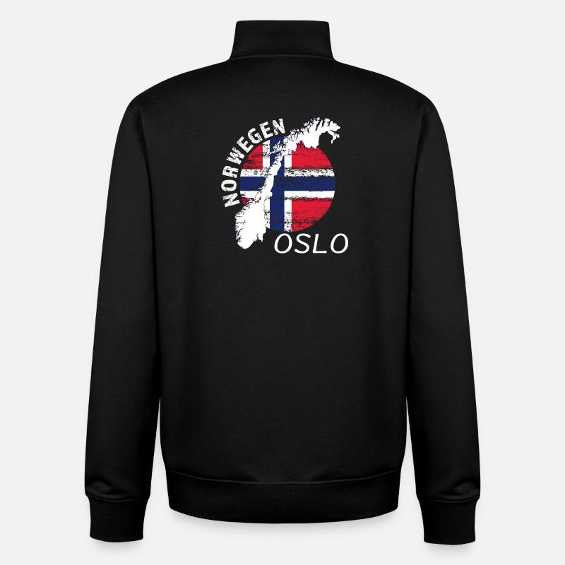 Oslo - Unisex Organic Zip Sweatshirt von Stanley/Stella - Schwarz