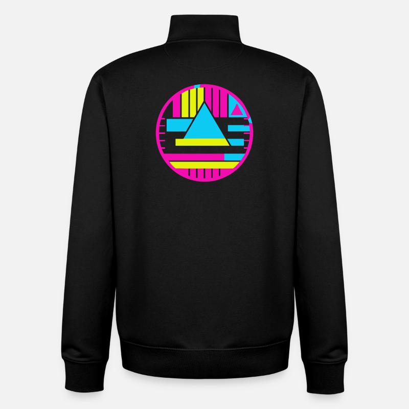 Test Mark New Wave - Unisex Organic Zip Sweatshirt by Stanley/Stella - black