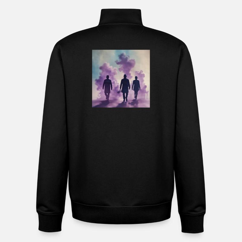 Meine dunkle Seite - Unisex Organic Zip Sweatshirt von Stanley/Stella - Schwarz