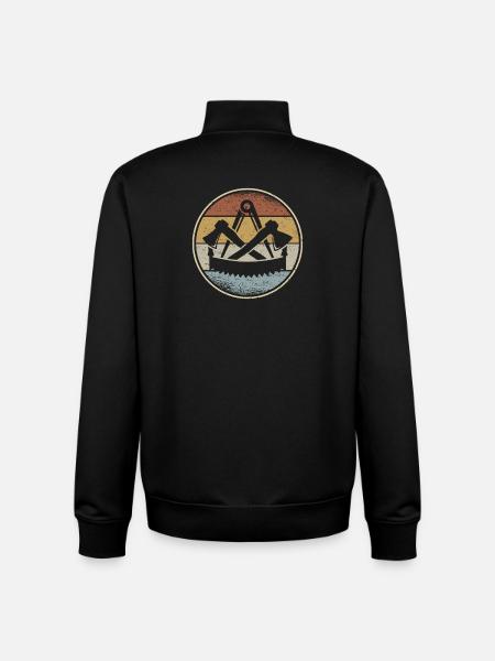 Carpenter's guild sign carpenter craft guild - Unisex Organic Zip Sweatshirt by Stanley/Stella - black