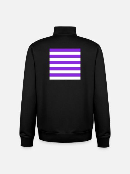 The Stripes - Unisex Organic Zip Sweatshirt by Stanley/Stella - black