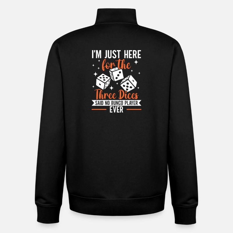 Bunco Squad Würfelspieler Brettspiele Geschenk - Unisex Organic Zip Sweatshirt von Stanley/Stella - Schwarz