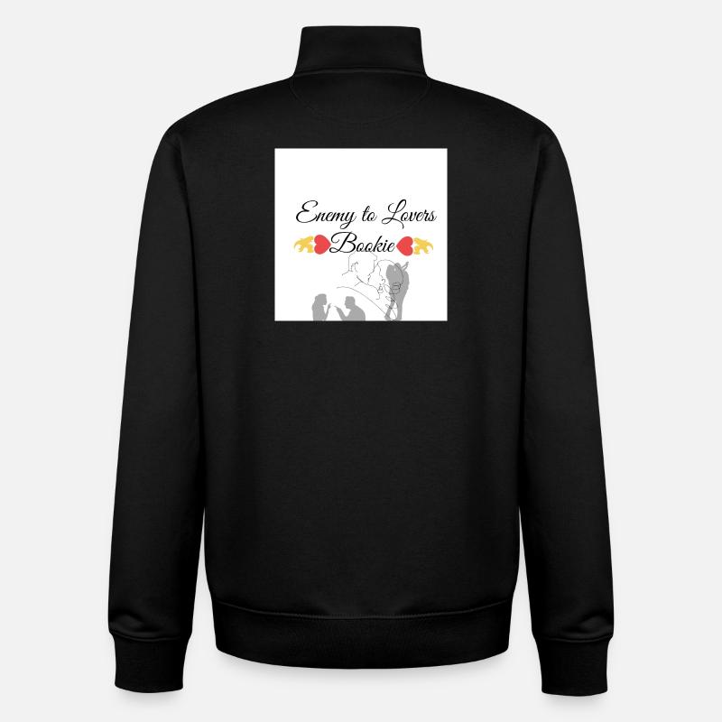 Enemy to lovers bookie design - Unisex Organic Zip Sweatshirt von Stanley/Stella - Schwarz