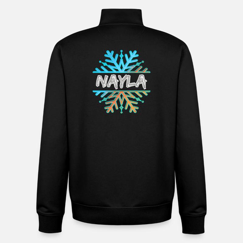 Nayla Nayla - Sweat zippé unisexe en coton bio Stanley/Stella - noir