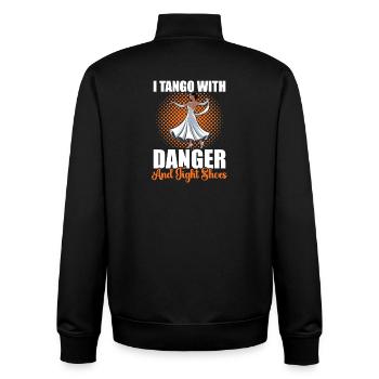 Tango Dance Shoes Ballroom Dance School - Unisex Organic Zip Sweatshirt by Stanley/Stella - black - Back - AI Model Male 185 light (185cm)