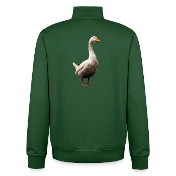 Oie mignon oie poussins Oie poussin canard petites oies - Sweat zippé unisexe en coton bio Stanley/Stella - vert bouteille - Dos - AI Model Male 185 dark (185cm)