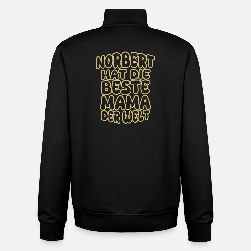 Spruch Norbert - Unisex Organic Zip Sweatshirt von Stanley/Stella - Schwarz