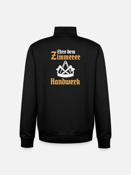 Carpenter craft carpenter guild sign - Unisex Organic Zip Sweatshirt by Stanley/Stella - black