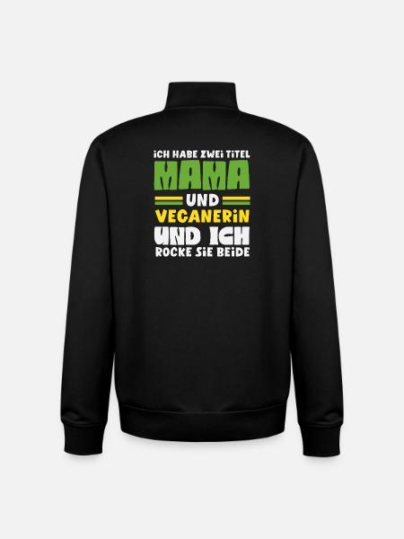 Attention I'm Vegan Funny Vegan Gift - Unisex Organic Zip Sweatshirt by Stanley/Stella - black