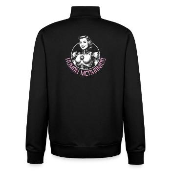 Humain Mécanique - Sweat zippé unisexe en coton bio Stanley/Stella - noir - Dos - AI Model Male 185 light (185cm)