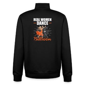 Real Women Dancing Ballroom Ballroom - Unisex Organic Zip Sweatshirt by Stanley/Stella - black - Back - AI Model Male 185 light (185cm)