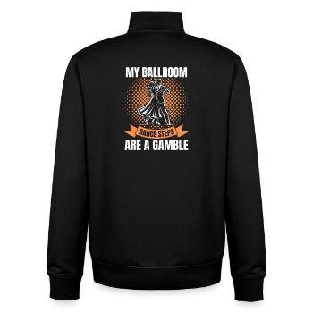 Funny Dance Partner Ballroom Design Men Women - Unisex Organic Zip Sweatshirt by Stanley/Stella - black - Back - AI Model Male 185 light (185cm)