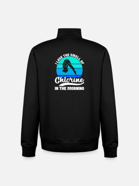Diving diving board - Unisex Organic Zip Sweatshirt by Stanley/Stella - black