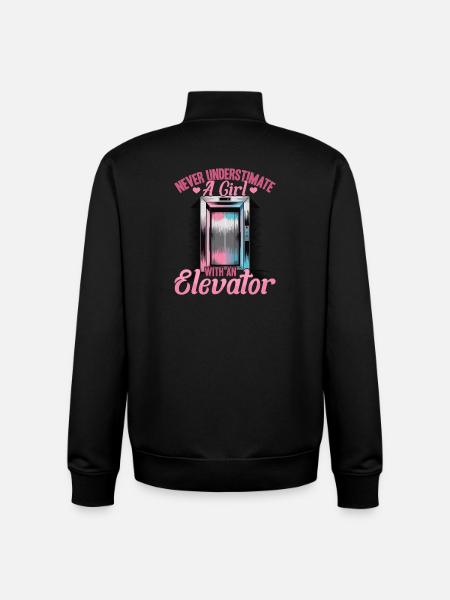 Elevator toddler & kids - Unisex Organic Zip Sweatshirt by Stanley/Stella - black
