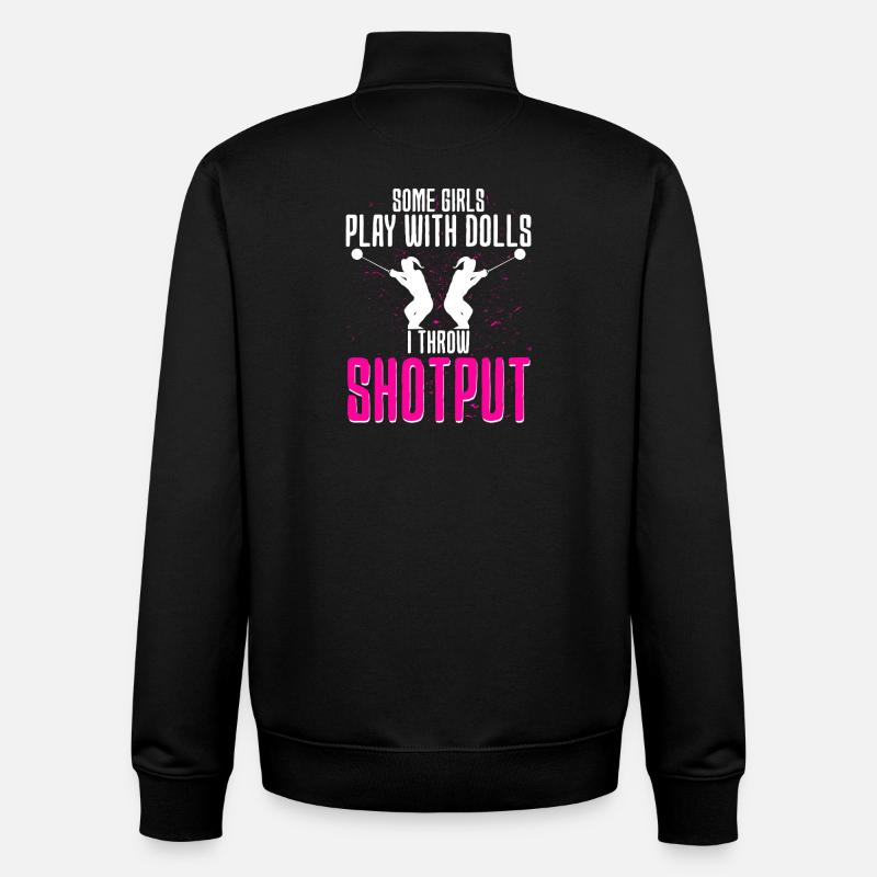 Kugelstoßen Kugelstoß Kugelstoßer - Unisex Organic Zip Sweatshirt von Stanley/Stella - Schwarz