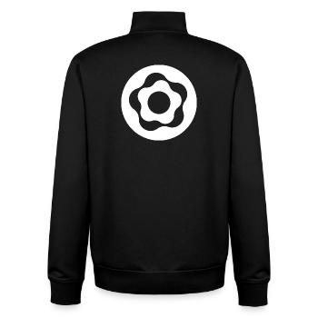 DONUT - Unisex Organic Zip Sweatshirt von Stanley/Stella - Schwarz - Hinten - AI Model Male 185 light (185cm)
