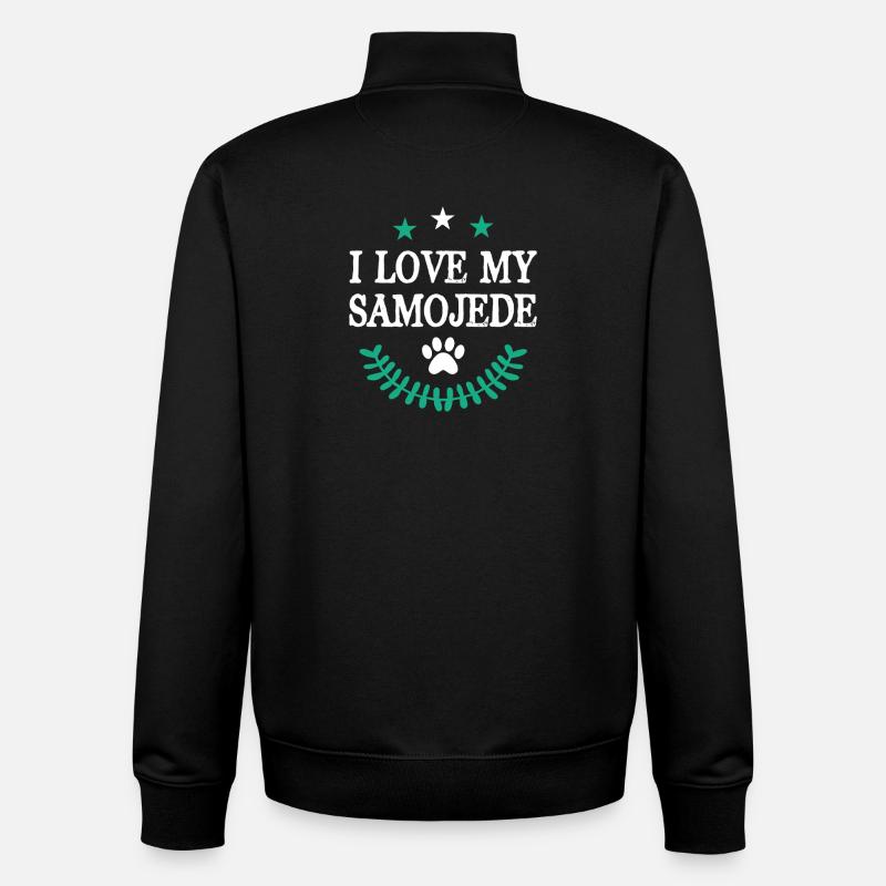 SAMOJEDE - Unisex Organic Zip Sweatshirt von Stanley/Stella - Schwarz