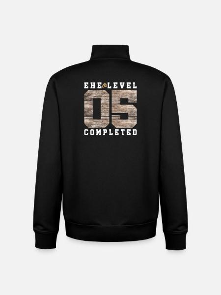 5th wedding anniversary - Unisex Organic Zip Sweatshirt by Stanley/Stella - black