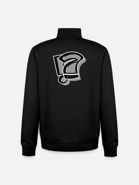 !? Point d’interrogation d’exclamation - Sweat zippé unisexe en coton bio Stanley/Stella - noir