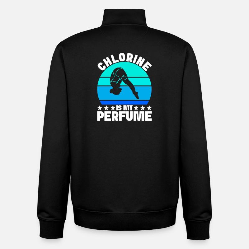 Kunstspringen Turmspringer Sprungbrett - Unisex Organic Zip Sweatshirt von Stanley/Stella - Schwarz