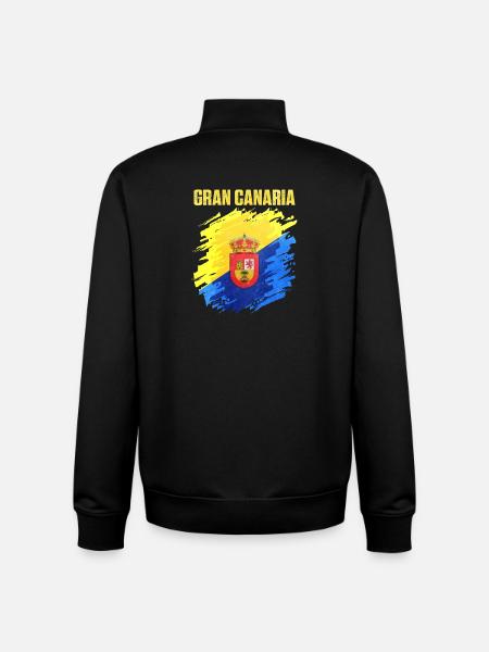 Powerful Gran Canaria club crest - Unisex Organic Zip Sweatshirt by Stanley/Stella - black