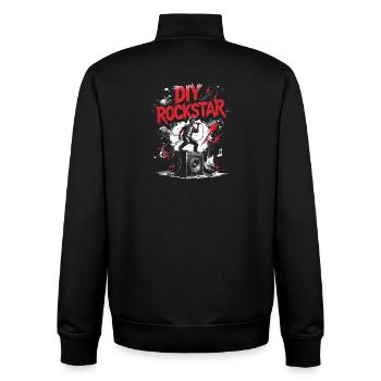 Karaoke Karaoke Singers - Unisex Organic Zip Sweatshirt by Stanley/Stella - black - Back - AI Model Male 185 light (185cm)