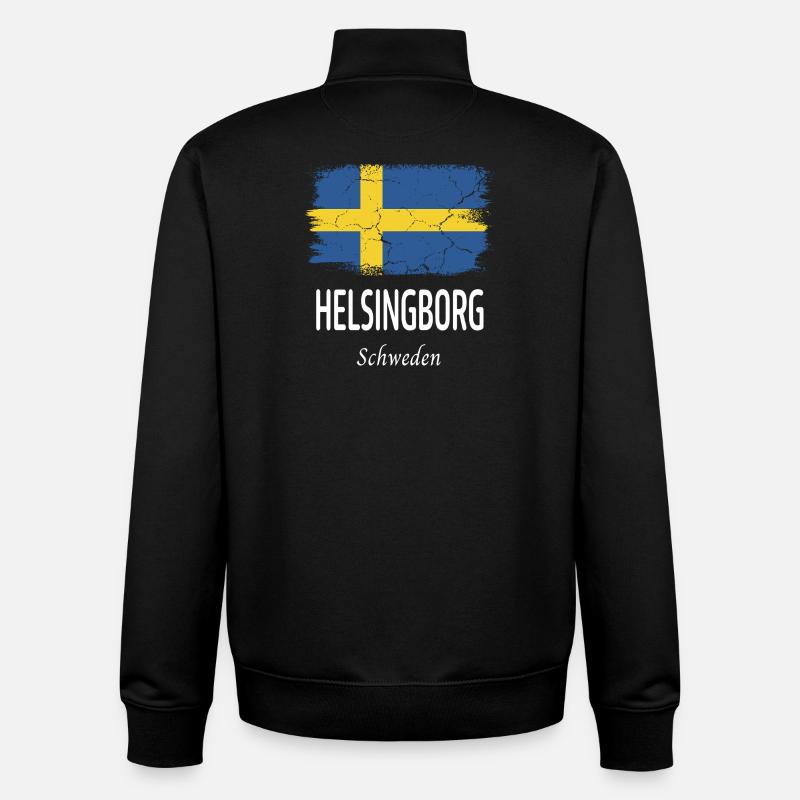 Helsingborg - Unisex Organic Zip Sweatshirt von Stanley/Stella - Schwarz