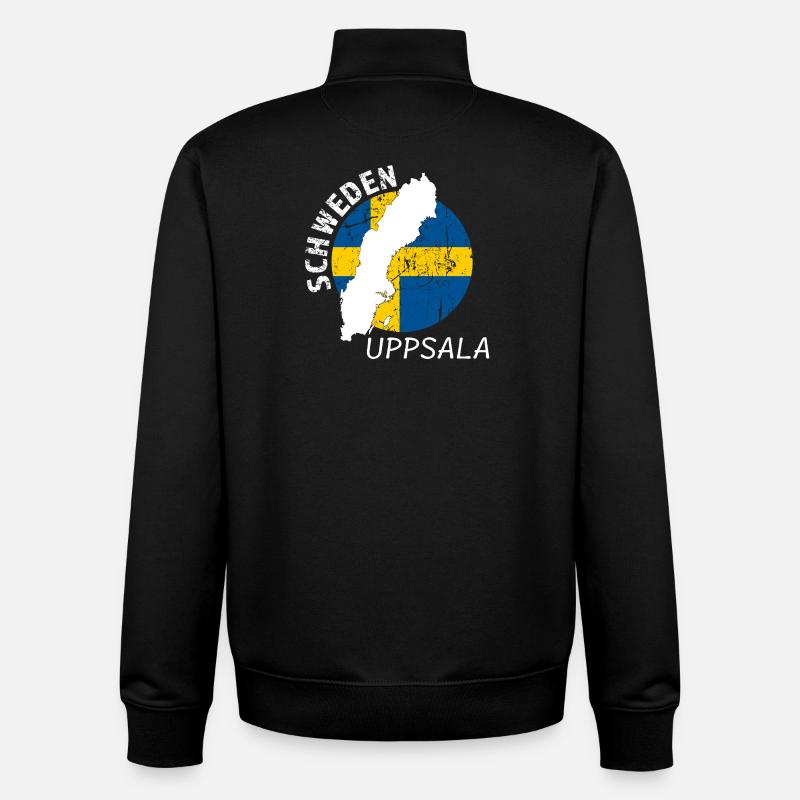 Uppsala - Unisex Organic Zip Sweatshirt by Stanley/Stella - black