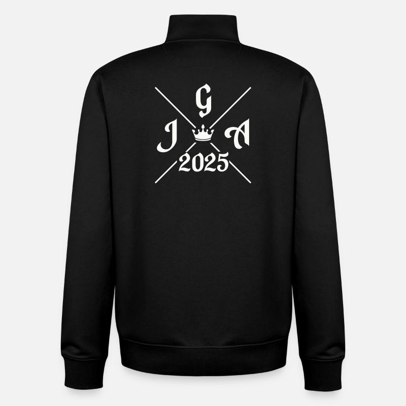 jga_2025- - Sweat zippé unisexe en coton bio Stanley/Stella - noir