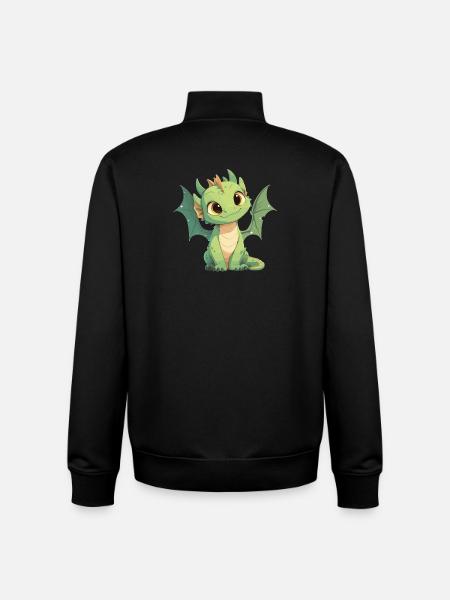 Dragon Dragon - Unisex Organic Zip Sweatshirt by Stanley/Stella - black