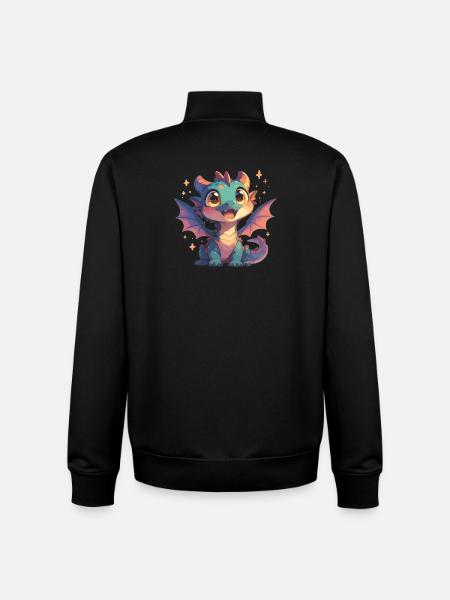 Dragon Dragon - Unisex Organic Zip Sweatshirt by Stanley/Stella - black