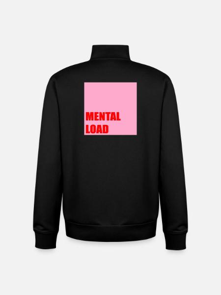 FAMILY STRESS MENTAL LOAD - Unisex Organic Zip Sweatshirt by Stanley/Stella - black