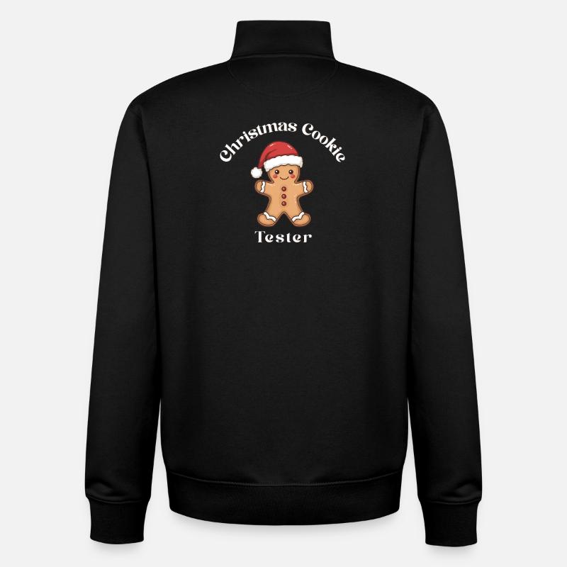 Lebkuchenmann – Christmas Cookie Tester - Unisex Organic Zip Sweatshirt von Stanley/Stella - Schwarz