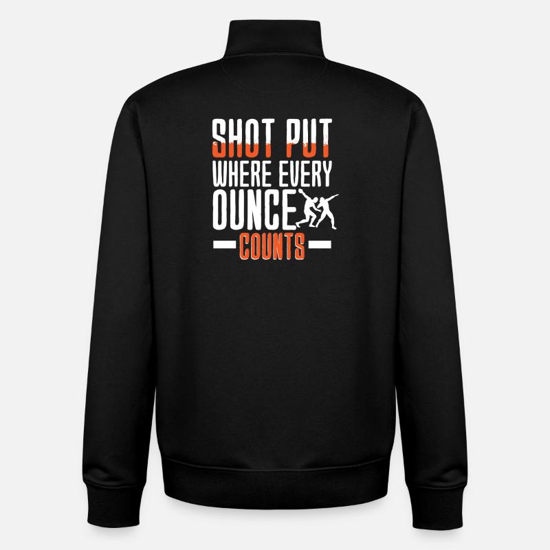 Kugelstoßen Kugelstoß Kugelstoßer - Unisex Organic Zip Sweatshirt von Stanley/Stella - Schwarz