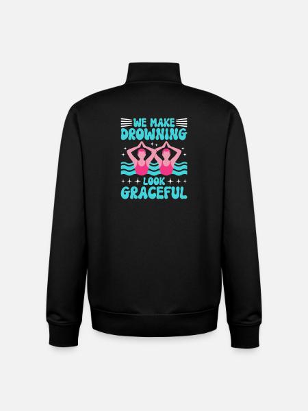 Synchronschwimmen Kunstschwimmen Wassersport - Unisex Organic Zip Sweatshirt von Stanley/Stella - Schwarz