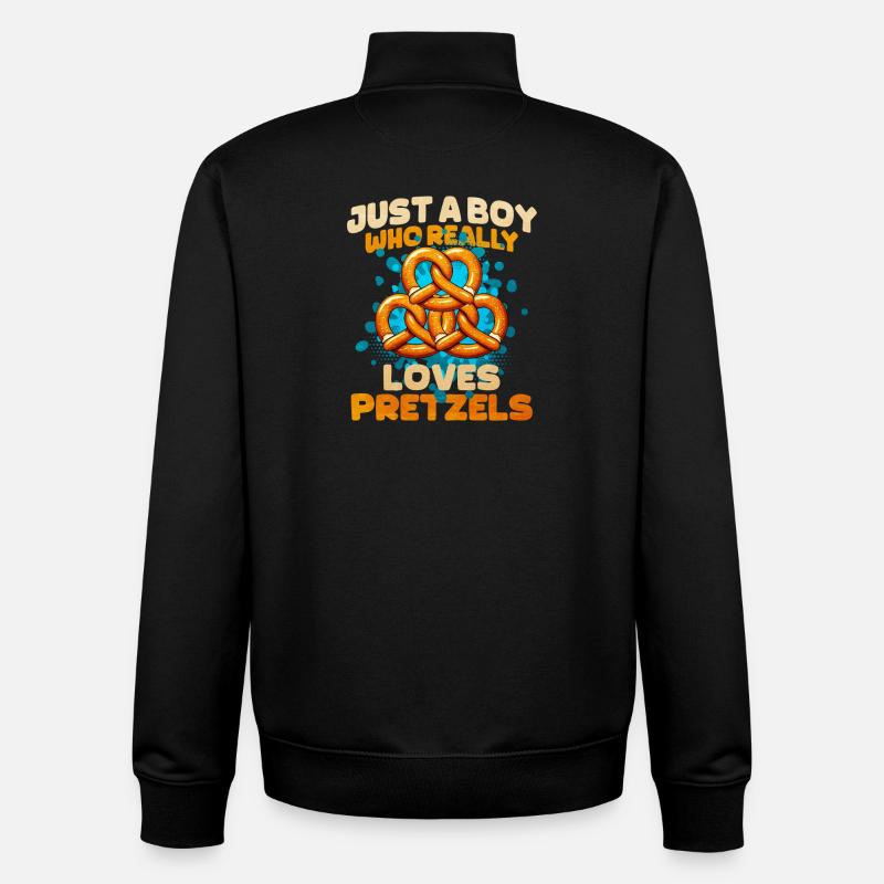 Bretzel Pretzel-Design mit Spruch - Unisex Organic Zip Sweatshirt von Stanley/Stella - Schwarz