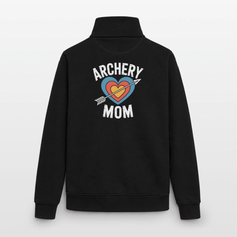 Bogenschießen Spruch Mutter Bogenschießen Geschenk Unisex Organic Zip Sweatshirt von Stanley/Stella