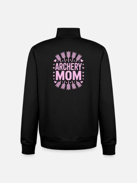 Bogenschießen Spruch Mutter Bogenschießen Geschenk - Unisex Organic Zip Sweatshirt von Stanley/Stella - Schwarz