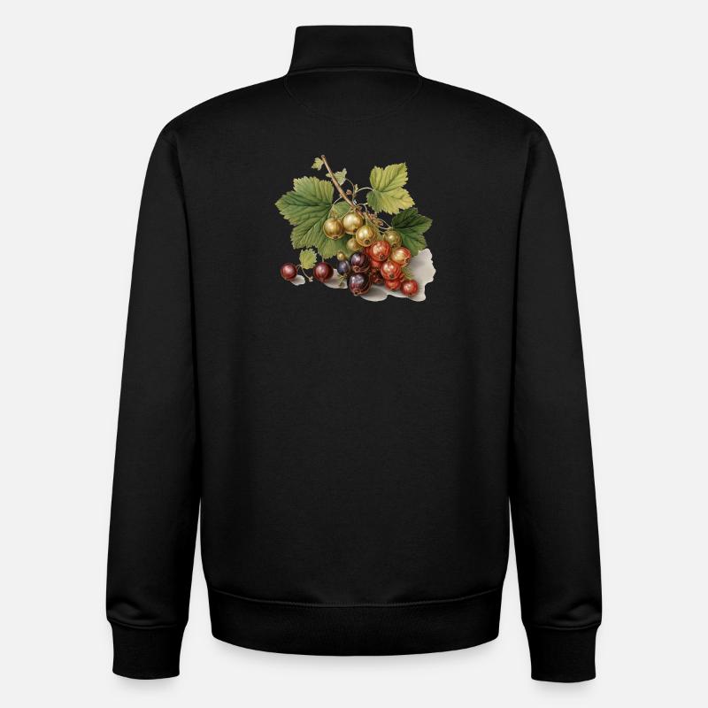 Currants - Unisex Organic Zip Sweatshirt by Stanley/Stella - black