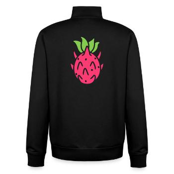 Dragon fruit - Unisex Organic Zip Sweatshirt by Stanley/Stella - black - Back - AI Model Male 185 light (185cm)