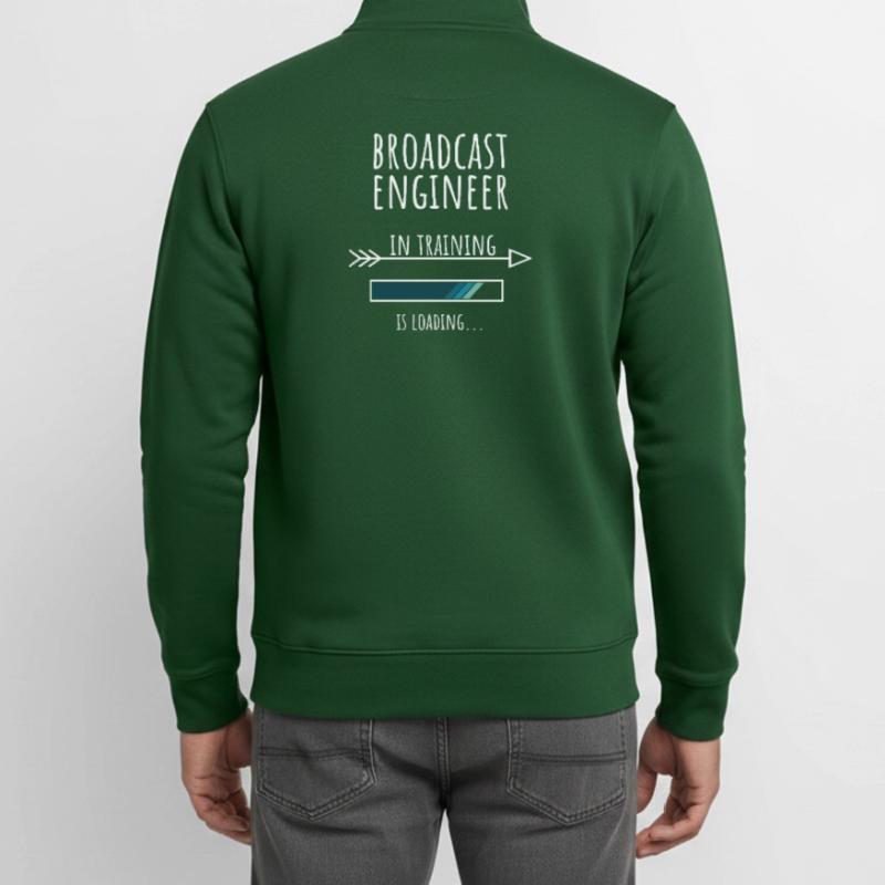 Engineer Gift Profession Training Broadcasting Technology Unisex Organic Zip Sweatshirt by Stanley/Stella